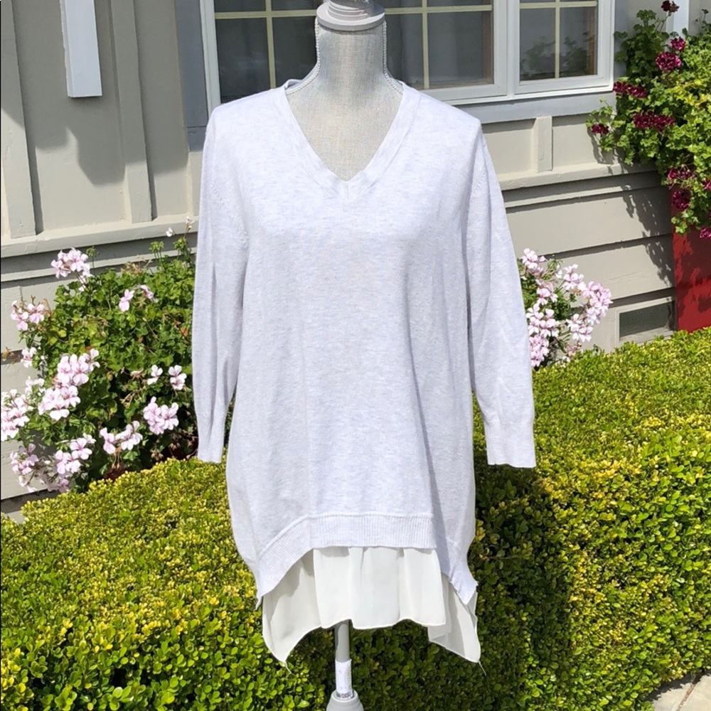 Heather gray sweater, size XL